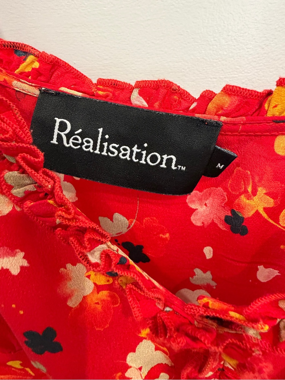 Realisation Par Red Floral Ruffle-Strap Cami - Picture 2 of 3